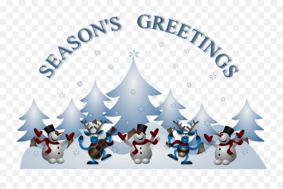 Seasons Greetings Card Front - Seasons Greetings Clip Art Free Emoji,Library Card Emoji