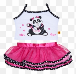 Panda Skirt Outfit 2 Pc - Girl Emoji,Emoji Dressing Gown