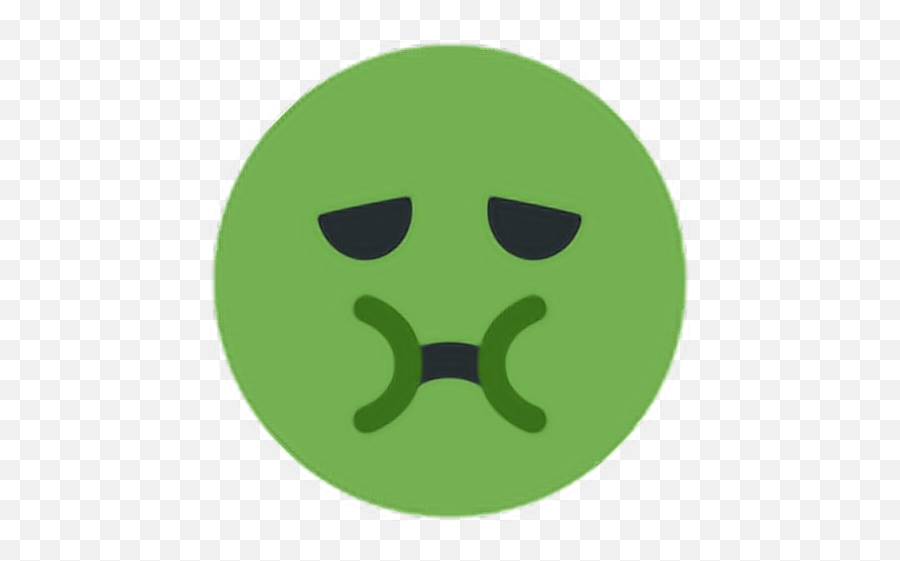 Green Puke Vomit Sick Emoji Emoticon Face Expression - Discord Nauseated Emoji,Emoji Sick
