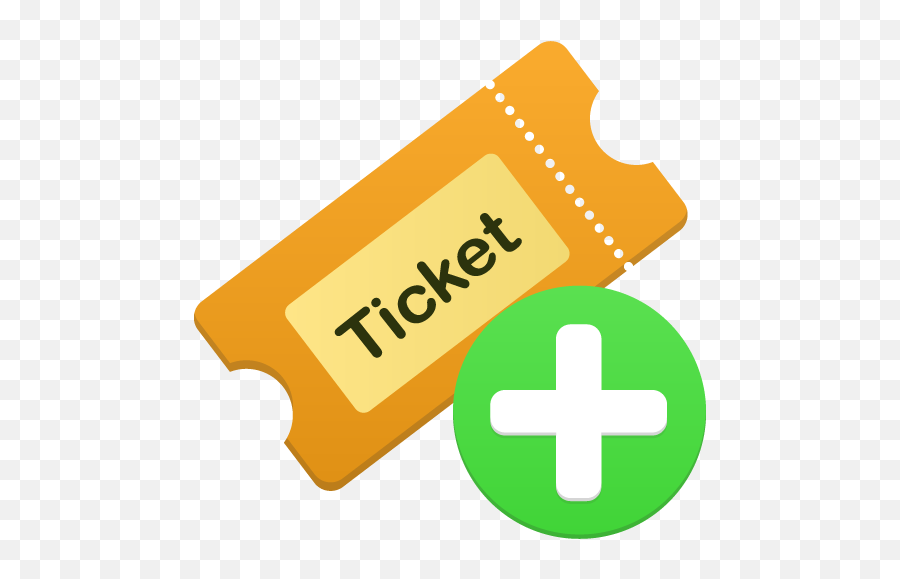Ticket Add Icon Flatastic 4 Iconset Custom Icon Design - Open Ticket Icon Emoji,Ticket Emoji