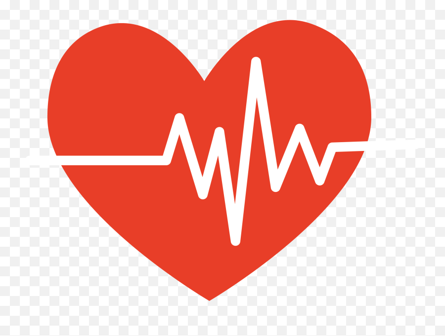 Heart Transparent Cartoon Png Clipart Love - Heart With Heartbeat Png Emoji,Heart Pulse Emoji