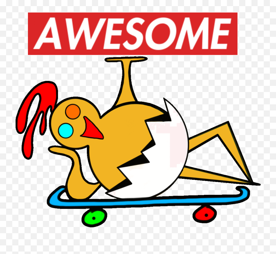 Top Skateboarding Chickens Stickers For Android U0026 Ios Gfycat - Panneaux A Vendre Personnalisable Emoji,Birthday Cake Emoji Iphone