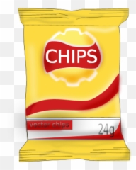 Large Clip Chip Bag Transparent Png - Potato Chip Clipart Emoji,Potato Chip Emoji
