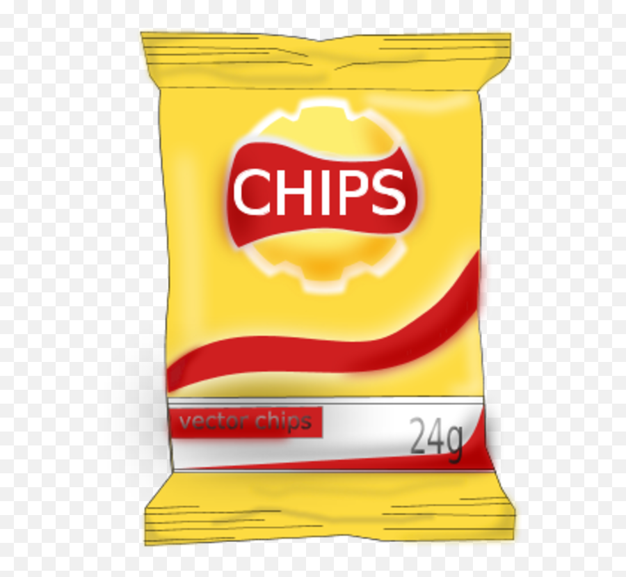 Large Clip Chip Bag Transparent Png - Potato Chip Clipart Emoji,Potato Chip Emoji