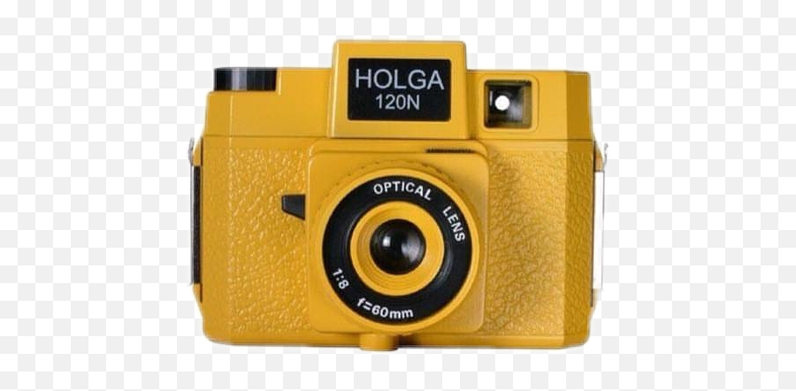 Camera Yellow Vintage - Sticker By Holga 120n Emoji,Camera Emoji With Flash