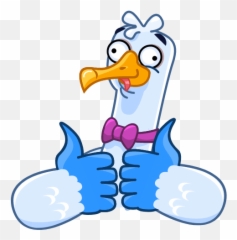 Mr Seagullu201d Animated Sticker Set For Telegram - Happy Emoji,Seagull Emoji