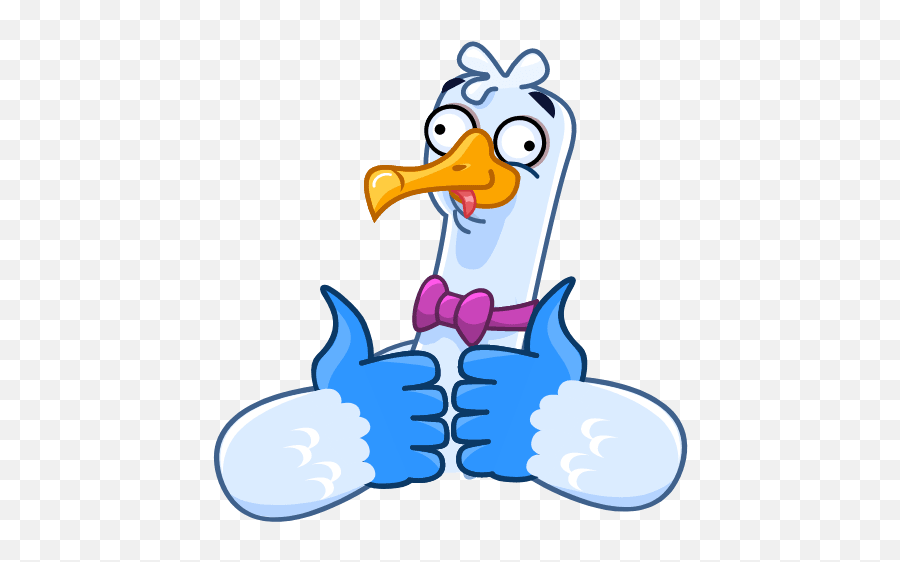 Mr Seagullu201d Animated Sticker Set For Telegram - Happy Emoji,Seagull Emoji