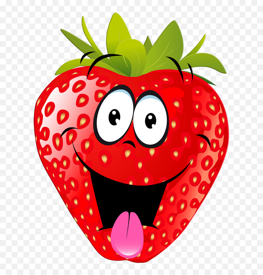 Food Emoji Clipart - Cute Strawberries Clipart,Food Emojis