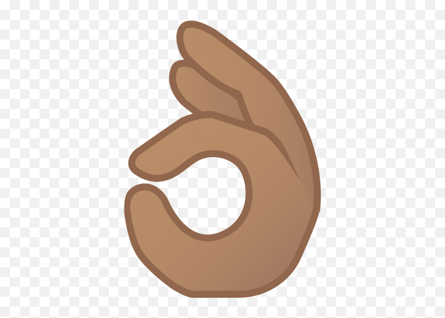 Ok Emoji Png Transparent Images - Brown Ok Hand Emoji,Ok Emoji Transparent Background