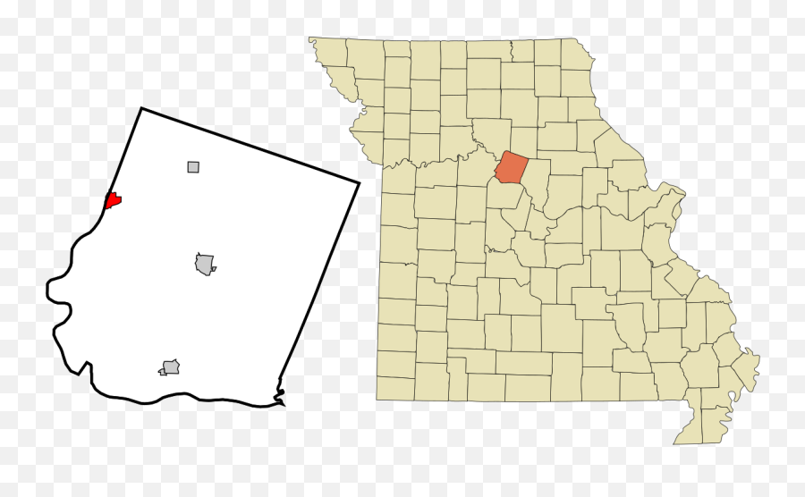 Howard County Missouri Incorporated And Unincorporated - Ebbing Missouri On A Map Emoji,Sh Emoji