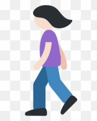 Twemoji2 1f6b6 - Cartoon Person Walking Png Emoji