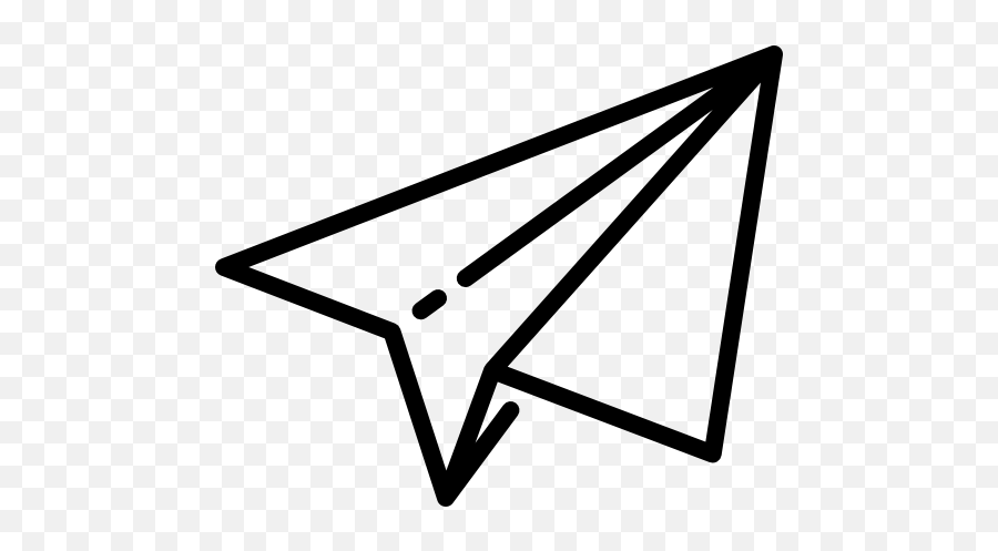 Paper Plane Airplane Icon - Paper Plane Icon Png Emoji,Plane And Paper Emoji