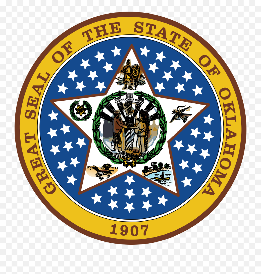 Seal Of Oklahoma - Seal Of Oklahoma Png Emoji,Puerto Rico Flag Emoji