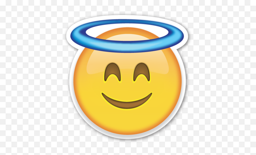 Smiling Face With Halo - Emoji God,Shoulder Shrug Emoji