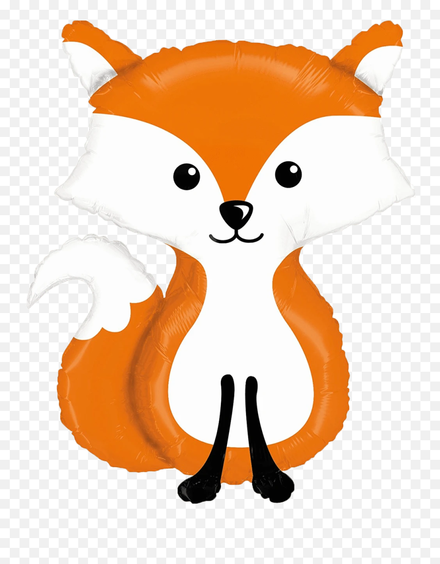 36 Woodland Fox Balloon - Fox Woodland Animals Clip Art Emoji,Fox Emoji