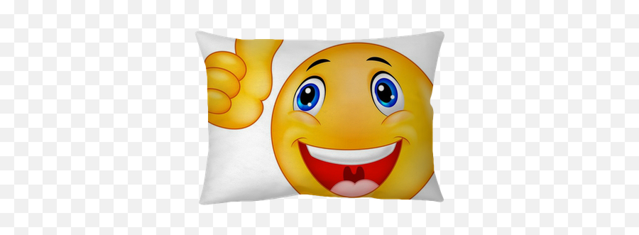 Happy Smiley Emoticon Face Pillow Cover Pixers - Smiley Gratuit A Telecharger Emoji,Emoticons P