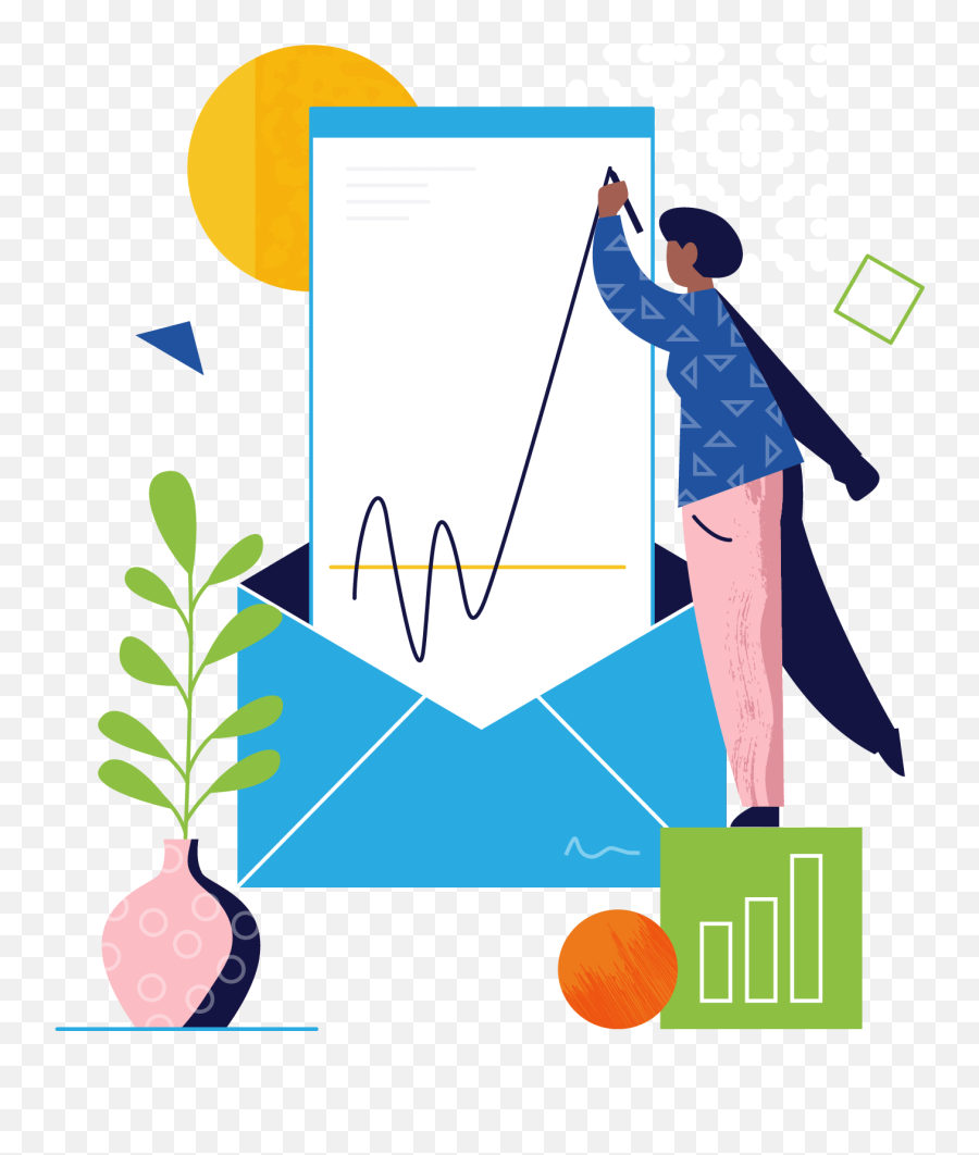 80 Huge Email Marketing Stats For 2019 - Clip Art Emoji,Statistics Emoji
