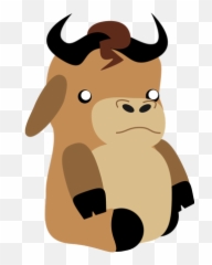 Kartun Gnu - Cute Emoji