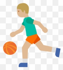 Emoji U26f9 1f3fc - Emoj Basketball,Leg Emoji