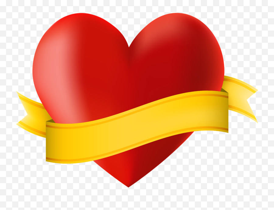 Icon Heart Ribbon Banner Copy Space - Valentine Heart With Ribbon Emoji,Heart Emoji Computer