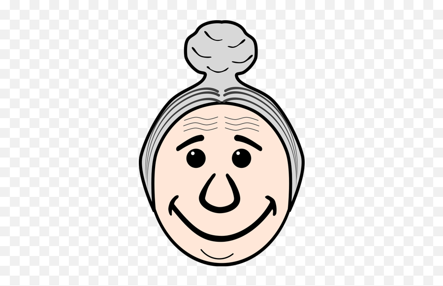 Grandmothers Face - Grandmother Face Clip Art Emoji,Cat Emoticons