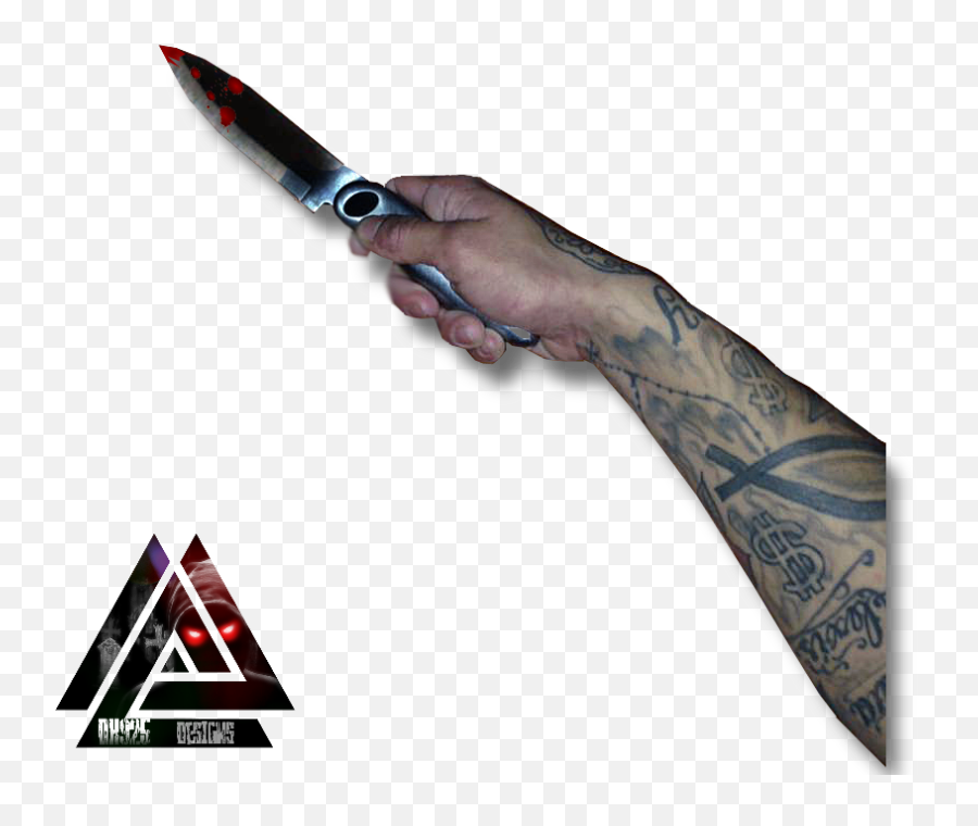 Arm Knife Hand Dk925 Tattoos Tattoo - Utility Knife Emoji,Knife Hand Emoji