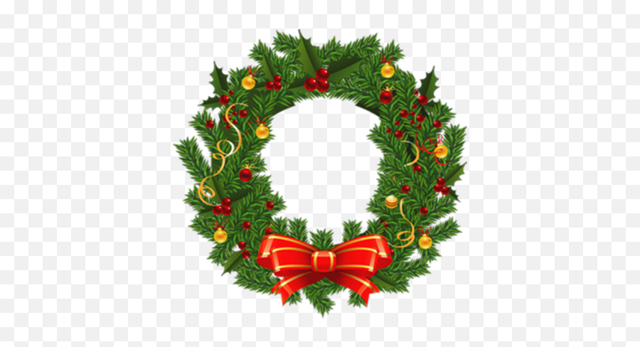 Plantes Guirlande Noël Sans Gratter - Christmas Wreath Logo Emoji,Mistletoe Emoji