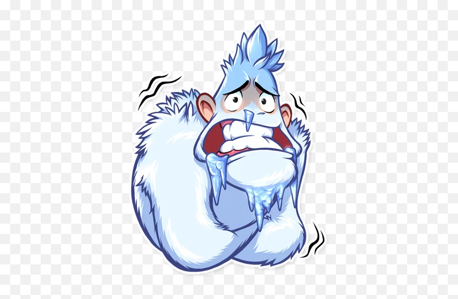 Telegram Sticker 16 From Collection Bigfoot Eddie - Cartoon Emoji,Bigfoot Emoji