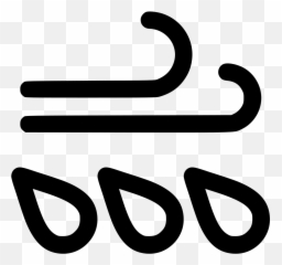 Wind Rain Comments Clipart - Art Emoji