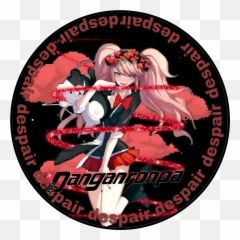 Danganronpa Junkoenoshima Monokuma Monobear Anime Redae - Label Emoji,Monokuma Emoji