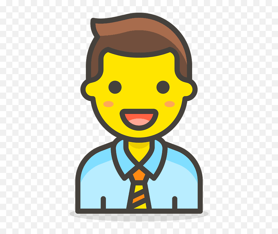 Man Office Worker Emoji Clipart - Office Worker Png,Presentation Emoji