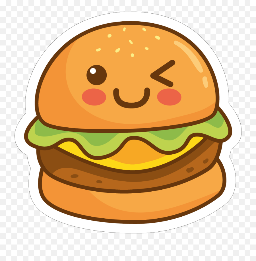 Hamburger 02 Dibujos Kawaii De Animales Dibujos Kawaii - Cute Easy Burger Drawing Emoji,Hamburger Emojis