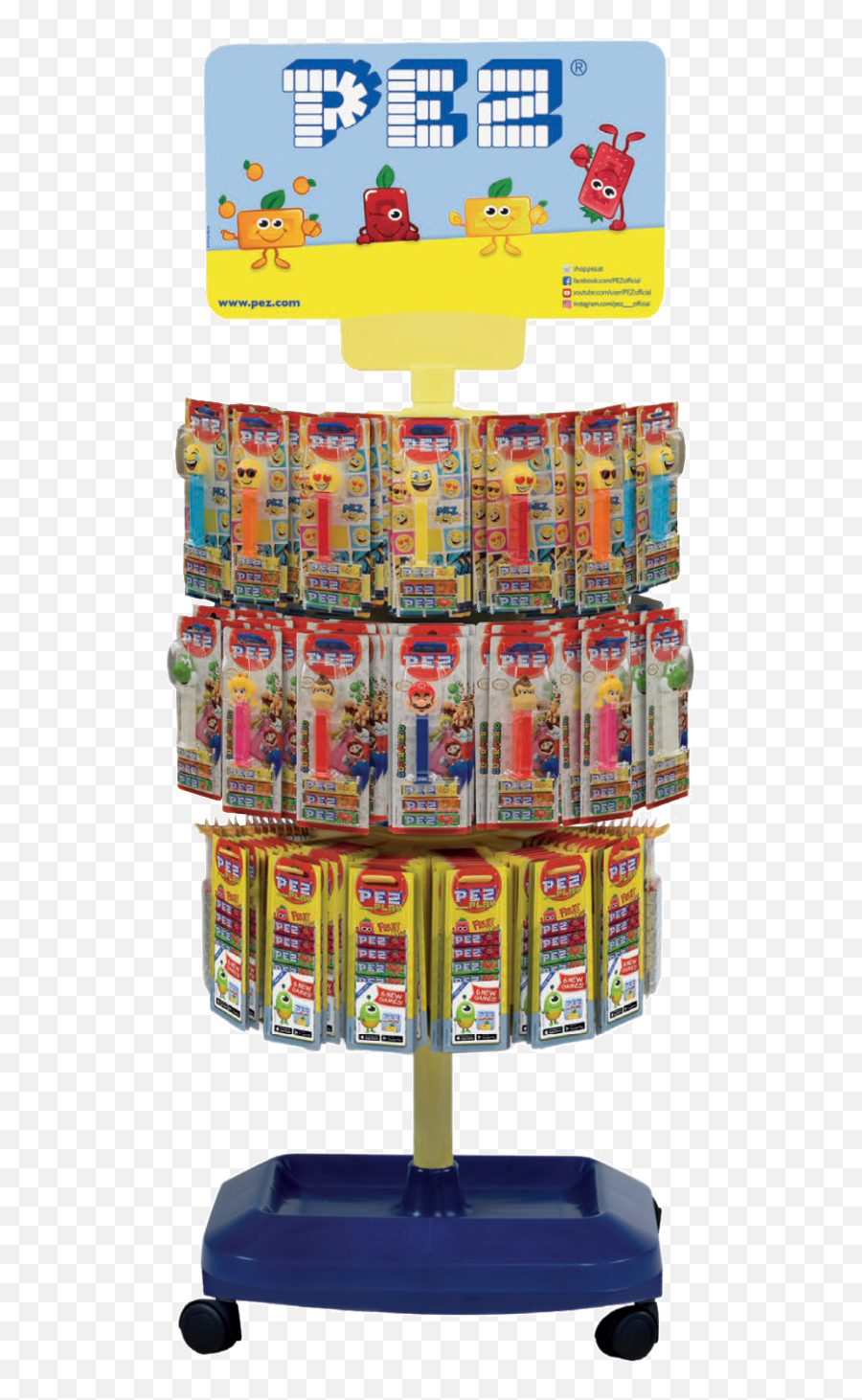 Wholesale Pez Display Stand Dispensers - Vertical Emoji,Emoji Pez