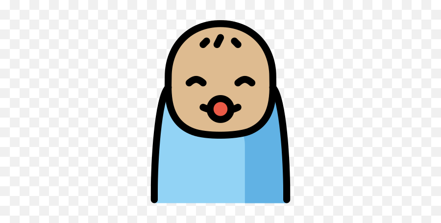 Baby Medium - Light Skin Tone Emoji Fictional Character,Light Skin Emoji