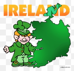 Irish Clip Art Ireland Map Clipart Kid - Ireland Clipart Emoji,Irish Flag Emoji