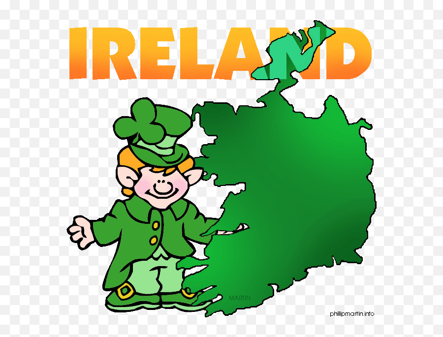 Irish Clip Art Ireland Map Clipart Kid - Ireland Clipart Emoji,Irish Flag Emoji