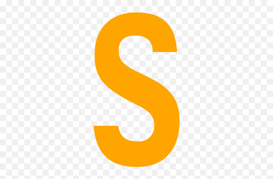 Orange Letter S Icon - Letter S Color Yellow Emoji,:s Emoticon