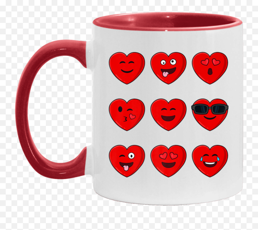 Day Funny Emoticons Mug - Mug Emoji,Heart Emoji's