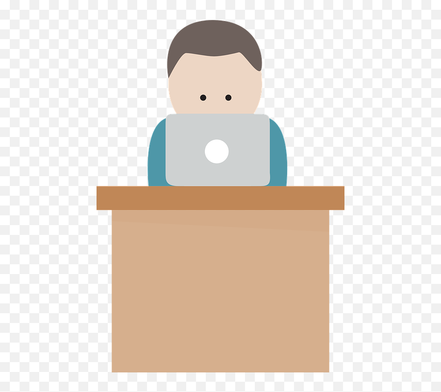 Lee Berger Desk Laptop Homo - Cartoon Boy On Computer Emoji,Empty Star Emoji