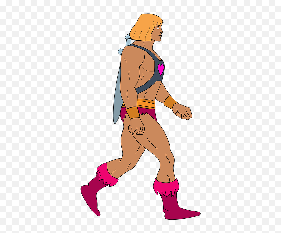 He - He Man Cartoon Png Emoji,Flexing Arm Emoji