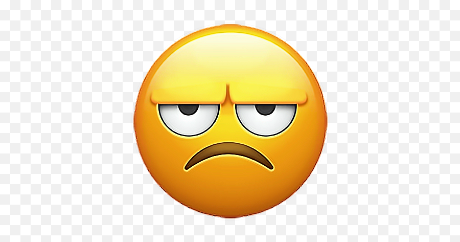 Emoji Emojisticker Sticker Stickers Grumpy Smiley Upset - Annoyed Emoji,Grumpy Emoji