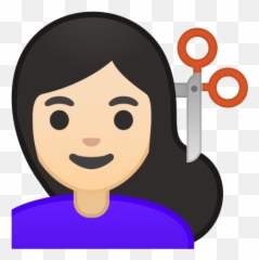 Haircut Emoji Great - Cousin Birthday Meme Female,Angel Haircut Flag Emoji