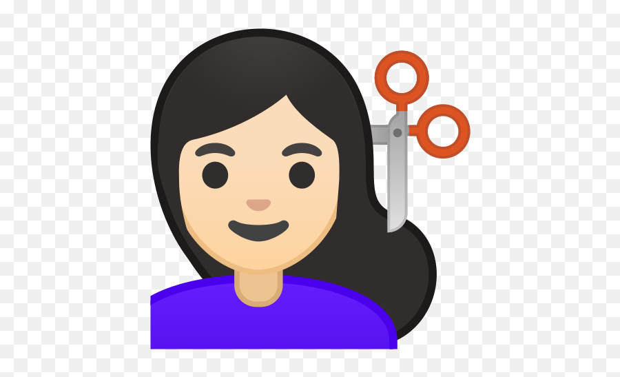 Haircut Emoji Great - Cousin Birthday Meme Female,Angel Haircut Flag Emoji