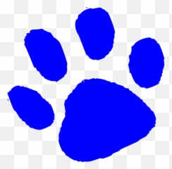 Tiger Paw Print Png Picture - Blue Tiger Paw Print Emoji,Tiger Bear Paw Prints Emoji