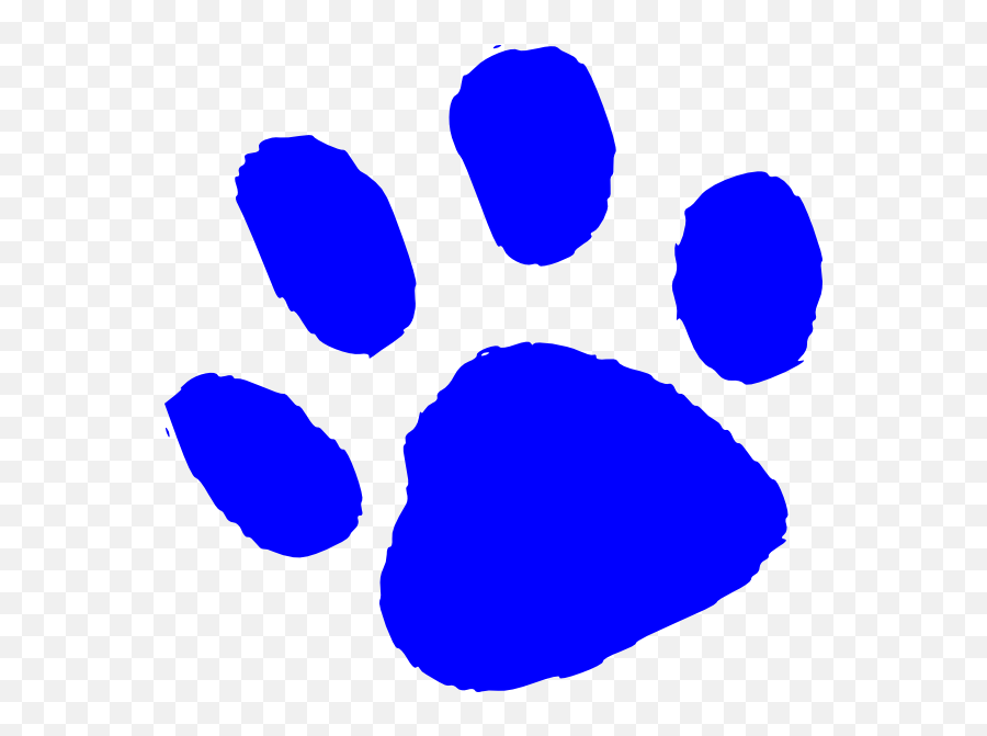 Tiger Paw Print Png Picture - Blue Tiger Paw Print Emoji,Tiger Bear Paw Prints Emoji