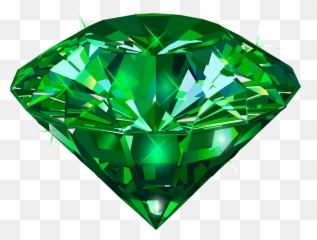 Green Diamond Gem Gemstone Stone Jewel - Ruby Red Png Emoji