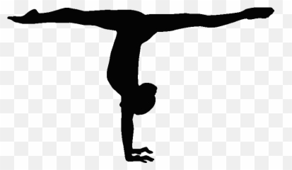 Gymnastics Handstand Balance Beam Split Sport - Silhouette Emoji