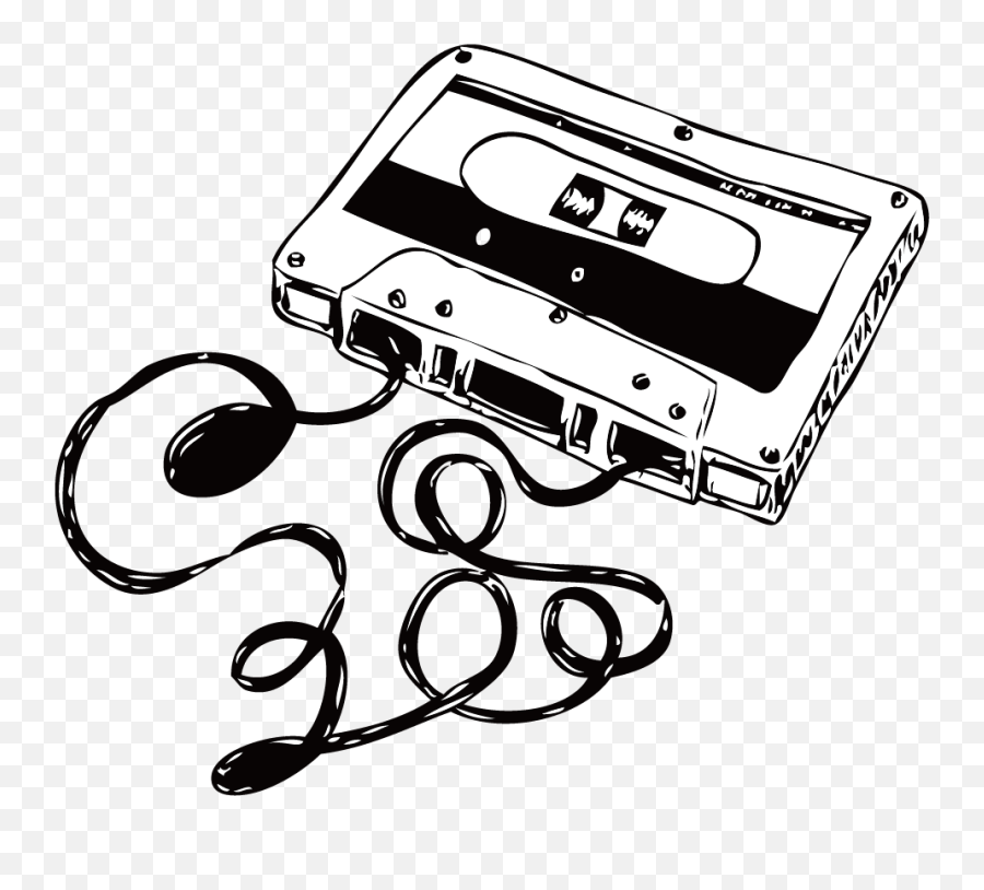 Mixtape Drawing Birthday Transparent - Cassette Tape Emoji,Cassette Tape Emoji
