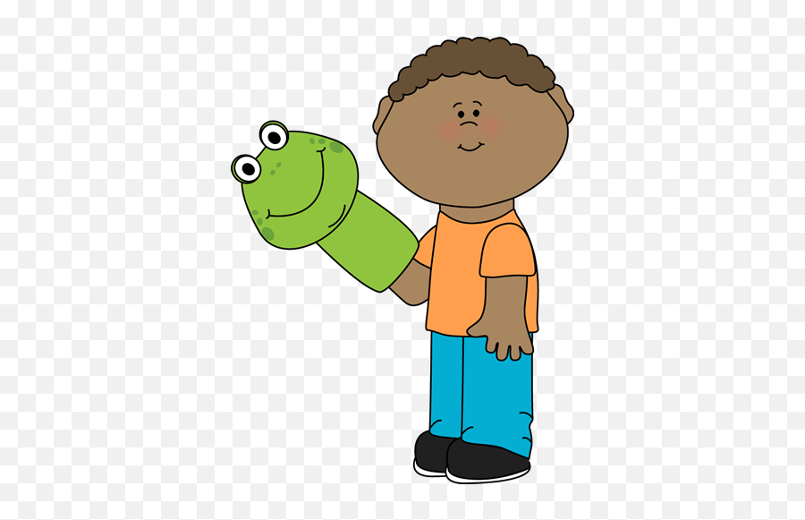 Little Boy Playing With A Puppet Boys Clip Art Png - Clipartix Make A Puppet Clipart Emoji,Puppet Emoji