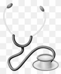 Medical Stethoscope Vector Drawing - Clip Art Doctor Emoji
